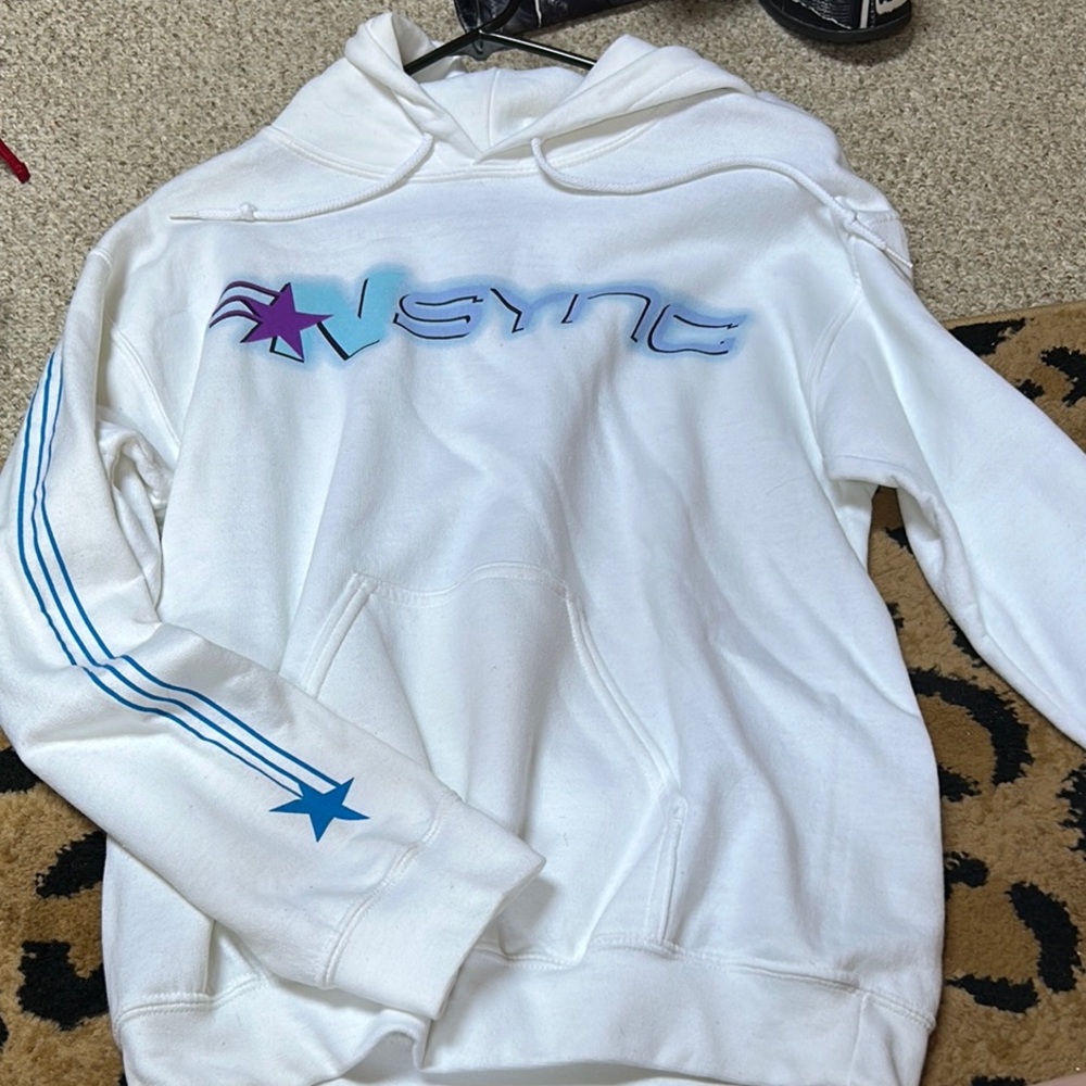 NSYNC white tour hoodie